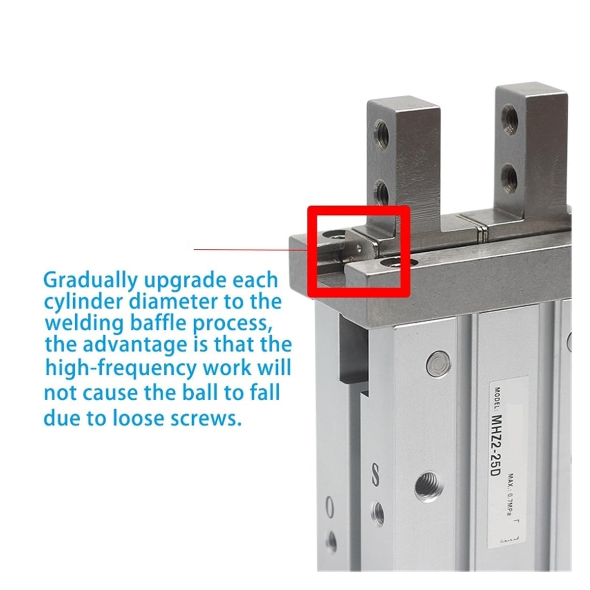 MHZ2 Finger Claw Pneumatic Parallel clamp MHZ2-6D MHZ2-10D1 MHZ2-16D2 MHZ2-20D1 MHZ2-25D3 MHZ2-32D2 MHZ2-40D(MHZ2-40D1)