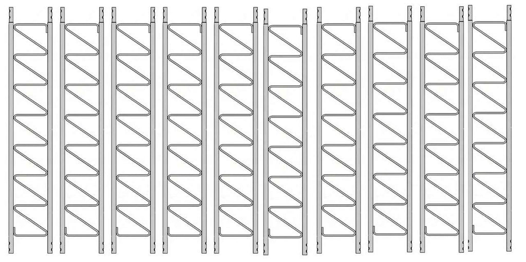 (Lot of 10) ROHN 25G 10' Tower Section - Standard 25G Tower Sections