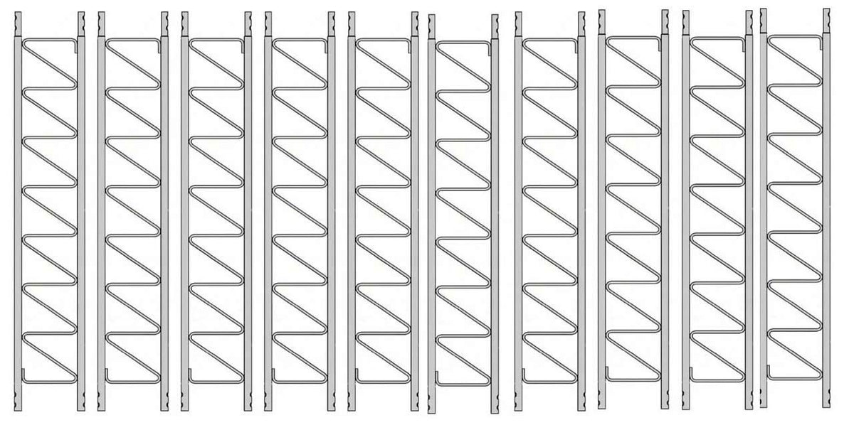 (Lot of 10) ROHN 25G 10' Tower Section - Standard 25G Tower Sections