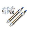 1 Pcs MA25-450 500mm Pneumatic Cylinder 25MM bore 25-500mm Stroke Small Stainless Steel Piston Double Acting Mini Cylinder