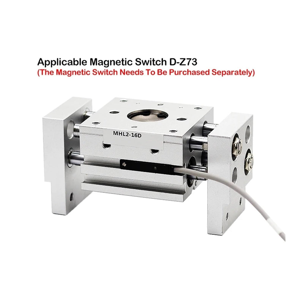 Double Acting Pneumatic Gripper Wide Type Air Gripper Parallel Cylinder MHL2-20D MHL2-20D1 MHL2-20D2 Aluminium Clamps(MHL2-16D2)