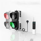100mm(4inch) LED Traffic Stop Light, Industrial Loading Dock Bay Light, Signal Lamp for Wall, with Remote Control, Plug & Play- Traffic Light(1.5m)(1.5m)