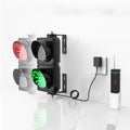 100mm(4inch) LED Traffic Stop Light, Industrial Loading Dock Bay Light, Signal Lamp for Wall, with Remote Control, Plug & Play- Traffic Light(1.5m)(1.5m)