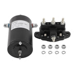 maXpeedingrods 167567 Hydraulic Pump Motor Slide Out with Dual-Polarity Reversing Solenoid 118246 for Lippert Components Leveling System, 12V, 0.8KW, 4400RPM, 414018 F000MM0809
