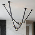 Chandeliers for high Ceilings Duplex Building Large Chandelier Living Room Villa Modern Minimalist Staircase Chandelier (one Belt)