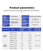 1pcs MHC2 10D 16D 20D 25D 32D Double Acting Pneumatic Gripper Angular Style Aluminium Clamps Air Cylinder(MHC2-32D)