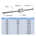 CY3B Series Magnetic Coupling rodless Cylinder bore 50mm Aluminum Alloy Pneumatic Cylinder CY3B50-100/1500 (Color : CY3B50-800)