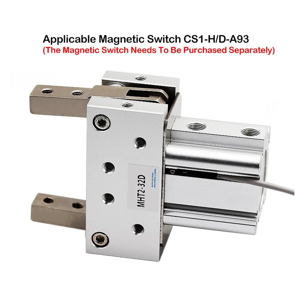 MHT2-32D MHT2-40D MHT2-50D MHT2-63D Pneumatic Gripper Pivot Opening and Cosing Toggle Type Finger Cylinder(MHT2-40D)