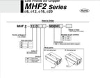 Air Pneumatic Gripper Cylinder MHF2 Series with Strong gripping Force MHF2-8D MHF2-12D MHF2-16D MHF2-20D MHF2-20D2(MHF2-12D 1PCS,D2)