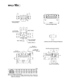 MHL2 10D 16D 20D 25D 32D 40D Double Acting Pneumatic Gripper Wide Type Air Gripper Parallel Cylinder Al Clamps Bore 10-40mm(MHL2-10D2)
