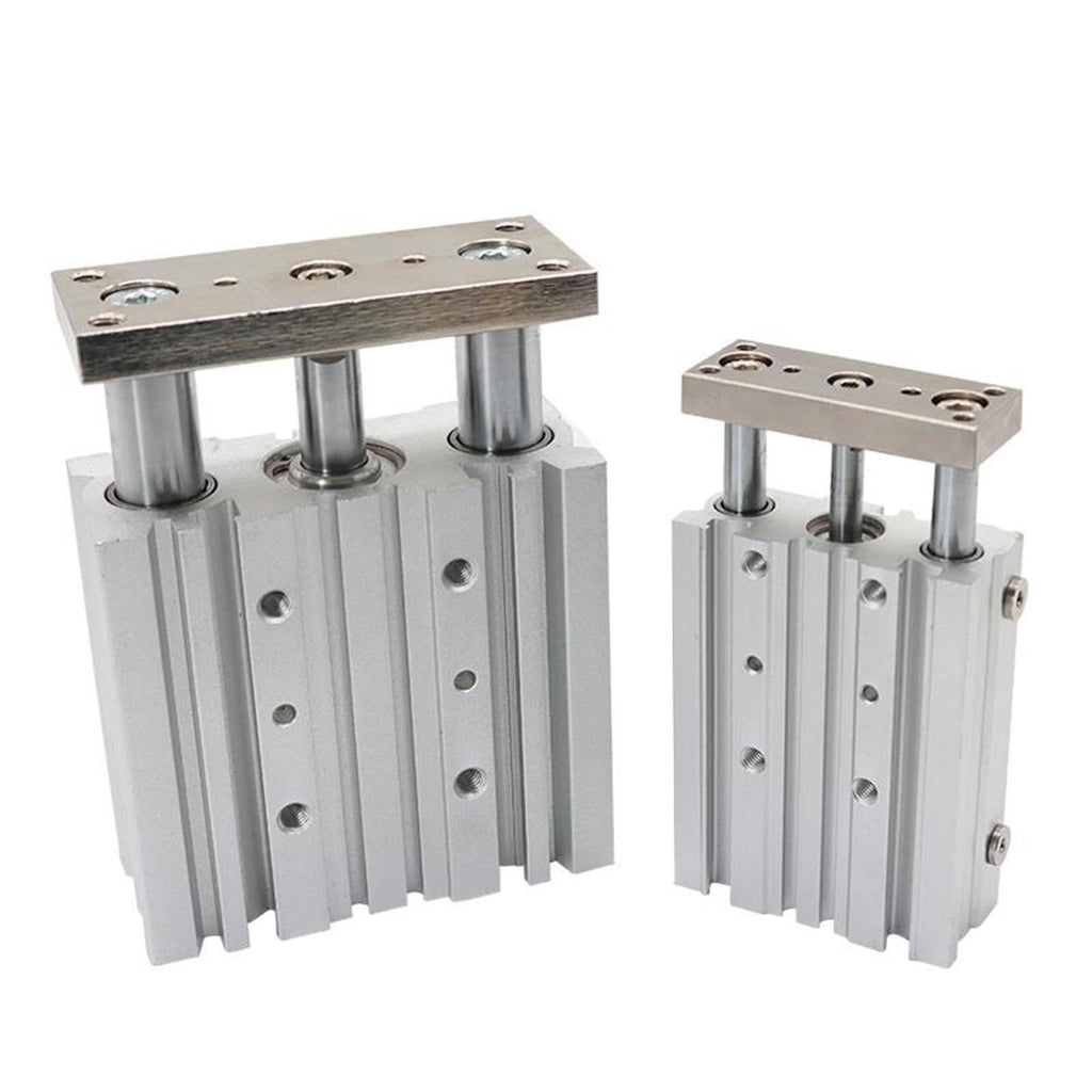 Compact Pneumatic Guide Cylinder, Double‑Action, Bore 12‑80mm, Stroke 10‑300mm(60mm Stroke,MGPM50)