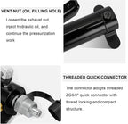 Manual Hydraulic Pump,Power Pack Hydraulic Lifting Pump Aluminum Hydraulic Lift Pump, 10000psi Hand Pump with 70cm Hose, 175cc Oil Capacity, Adjustable Oil Return Valve(Standard+Gauge)