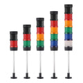 1pcs 70mm Signal Alarm Caution Indicator Industrial Stack Tower Warning Light Steady/Flash/Rotary Lamp LED for Machine 24V220V Buzzer(3 Layer with Buzzer,AC 110V)
