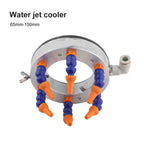 Spindle Cooling Ring Water Spray Cooler Engraving Machine Water Spray Ring 62/65/80/100/110/125/140/150mm Stone Spindle Motor Tool Cooling Nozzle(Blue)