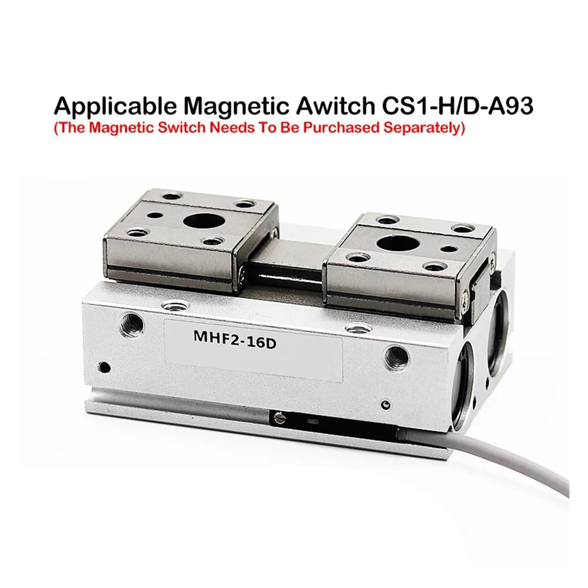 MHF2-8D MHF2-10D MHF2-12D MHF2-16D MHF2-20D Low Profile Air Parallel Gripper Force Pneumatic Cylinder Pneumatic Gripper(MHF2-20D)