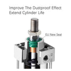 SCJ32*50/75/100/150/200-50-S Standard Air Pneumatic Cylinder Adjustable Pistons Double Rod Reset Seal Dust-Proof(Stroke 50-100mm)