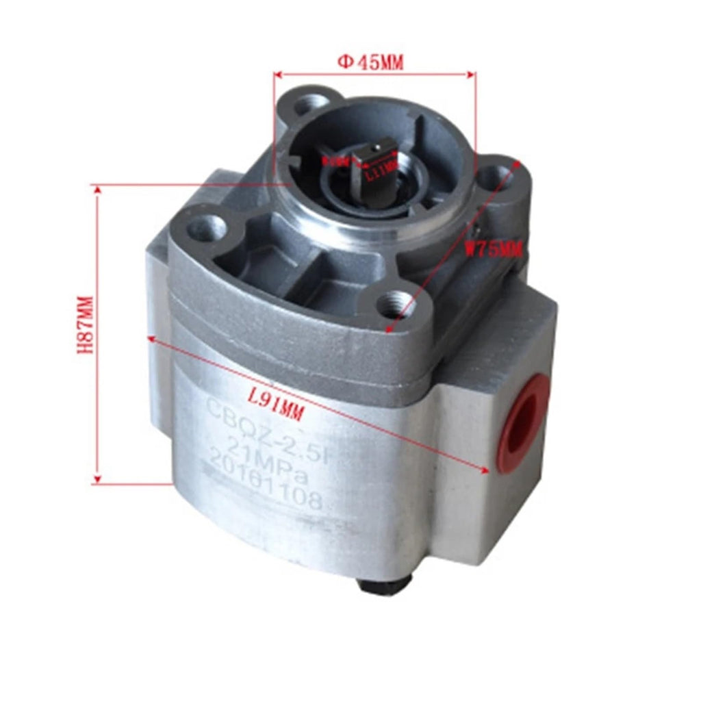 Hydraulic Gear Pump CBQZ-2.5F .1F CBQZ-3.2F CBQZ-1.6F CBQZ-0.8F Special for Automobile Tail Plate(CBQZ-2.1F)