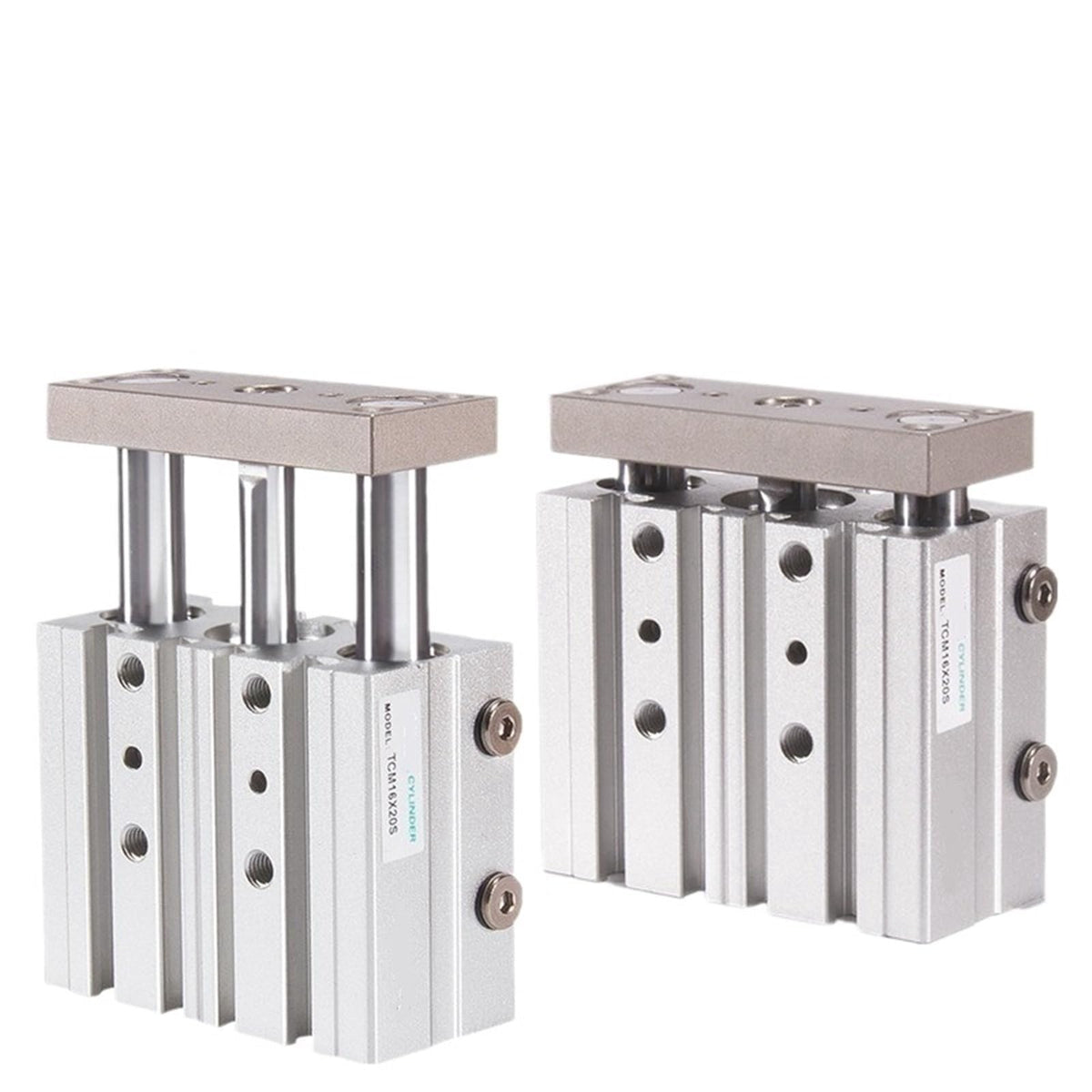 TCM Three Axis Pneumatic Cylinder with Guide Rod TCM20X20S TCM20X25S TCM20X30S TCM20X40S TCM20X50S TCM20X75S TCM20X100S 125S(Tcl20x125s)