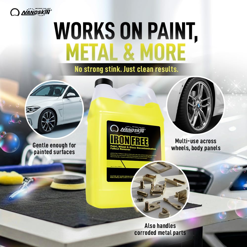 Nanoskin IRON FREE Paint for Wheels & Glass Decontamination, 55 Gallon