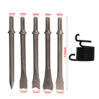 Air Hammer 250mm Air Hammer Professional Handheld Pistol Gas Shovels Small Rust Remover Pneumatic Tools with 5 Chisels Set