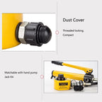 Low Profile Hydraulic Jack Power Kit, Manual Hand Pump with 2.7in Stroke Micro Cylinder, Essential Tool for Industrial Applications, Heavy-Duty and Reliable