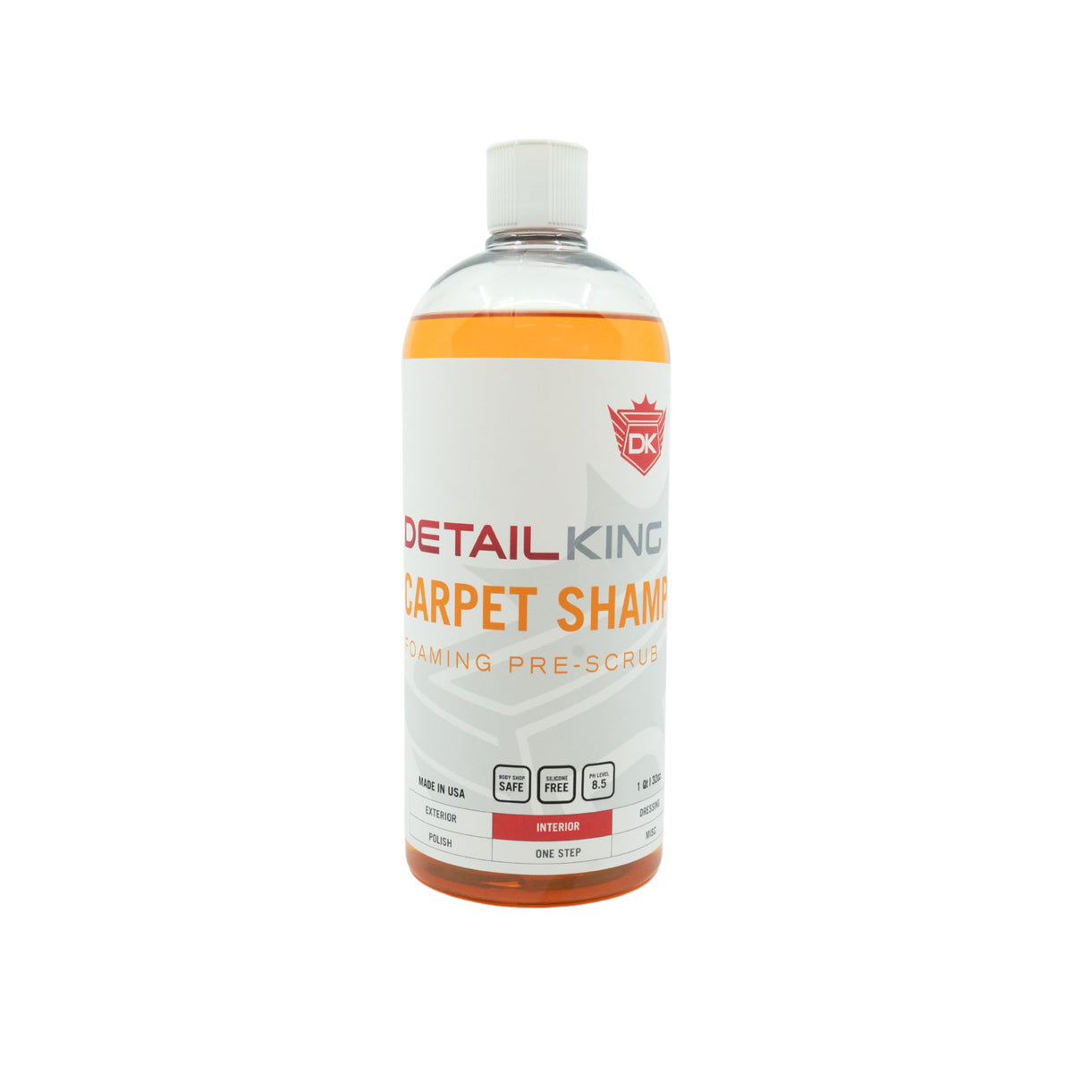 Detail King Automotive Carpet Shampoo & Car Upholstery Cleaner - Auto Detailing Carpet Cleaner For Car Interior - 5 Gallons