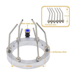 Spindle Cooling Ring CNC Spindle Tool Cooling Water Ring Stainless Steel Plastic/Metal Nozzle 360 Degrees Durable Spray Machine(155mm Plastic nozzle)
