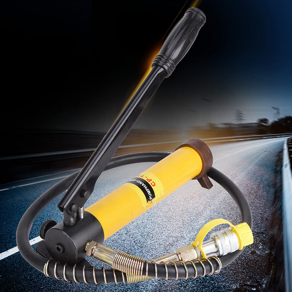 Yinhing 10T Short Hydraulic Manual Pump Set Duty Steel Lifting Tool for Car Repairs Easy to Use Portable Design with User Manual