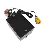 Hydraulic Unit 20 Quart Double Acting Hydraulic Pump 3KW 12V DC Electric Hydraulic Pump Pack Unit with Oil Tank for Dump Truck Car Lifting Remote Control