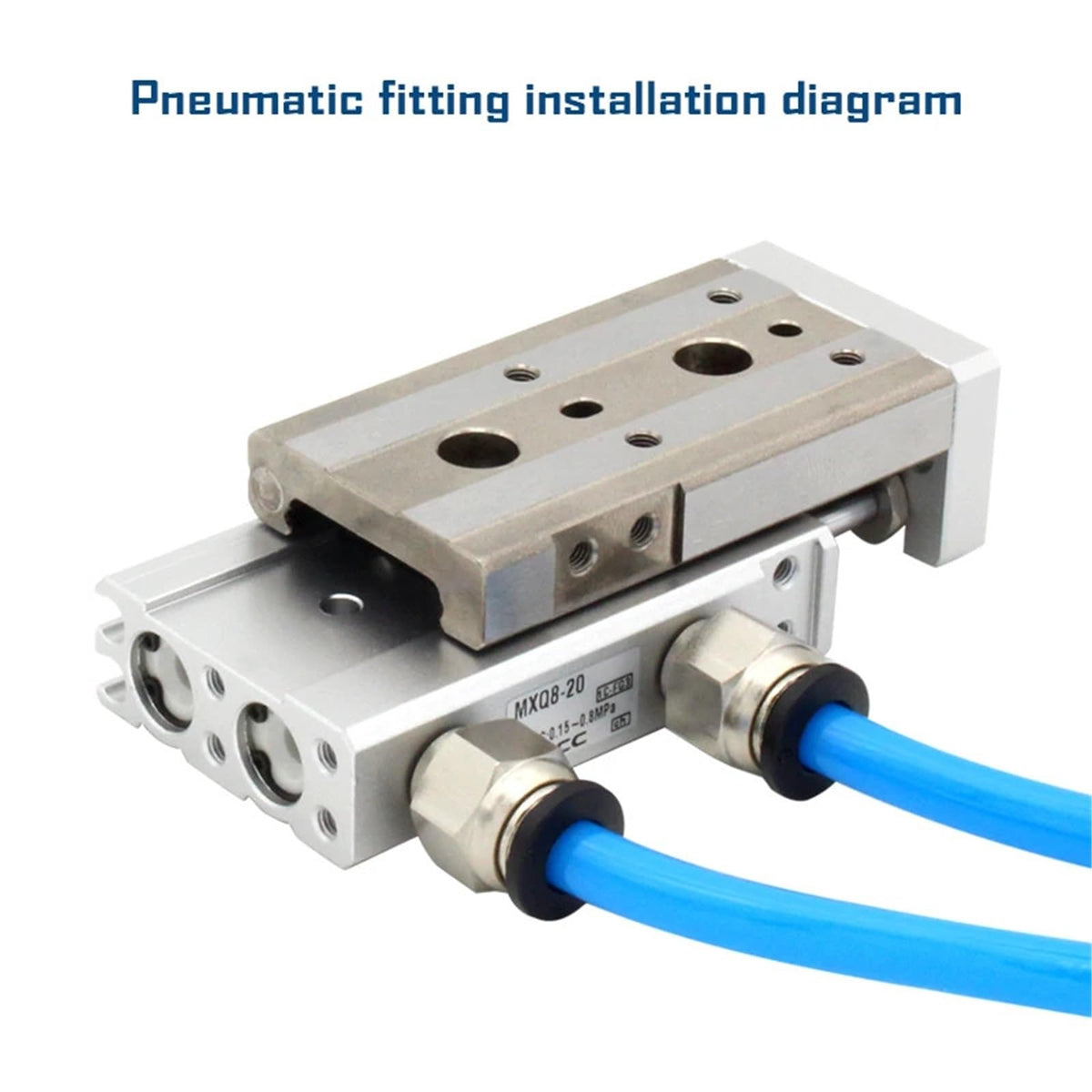 MXQ12 Series air Slide Table Dual Rod Rail Pneumatic Cylinder MXQ12-10 MXQ12-70A/AS/AT/B/BT/BS(MXQ12-50)
