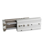 DEBLAN Air Slide Table Dual Rod Rail Slide Air Pneumatic Cylinder MXQ6 MXQ8 MXQ12 MXQ16 MXQ20 MXQ25 Stroke 10 20 30 150mm (Color : Stroke 125mm, Size : MXQ25)