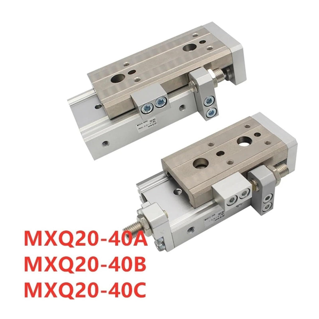MXQ20-40 MXQ20L-40 MXQ20-40A MXQ20-40AS MXQ20-40AT MXQ20-40B MXQ20-40C Slide Guide Cylinder Pneumatic(MXQ20-40AT)