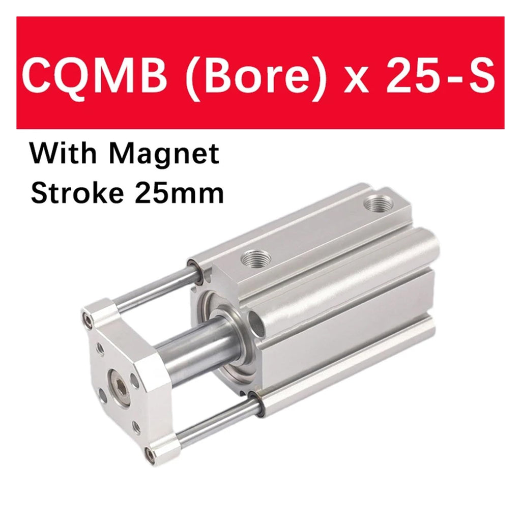 CQMB80 CQMB100 Guide Rod Compact Air Pneumatic Cylinder CQMB100-5 CQMB20-10 CQM80-15 25-25 25-20 25-30(Stroke 25mm -S,CQMB80 (Bore 80mm))