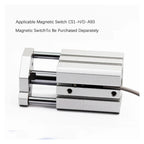 CQMB80 CQMB100 Guide Rod Compact Air Pneumatic Cylinder CQMB100-5 CQMB20-10 CQM80-15 25-25 25-20 25-30(Stroke 5mm,CQMB80 (Bore 80mm))