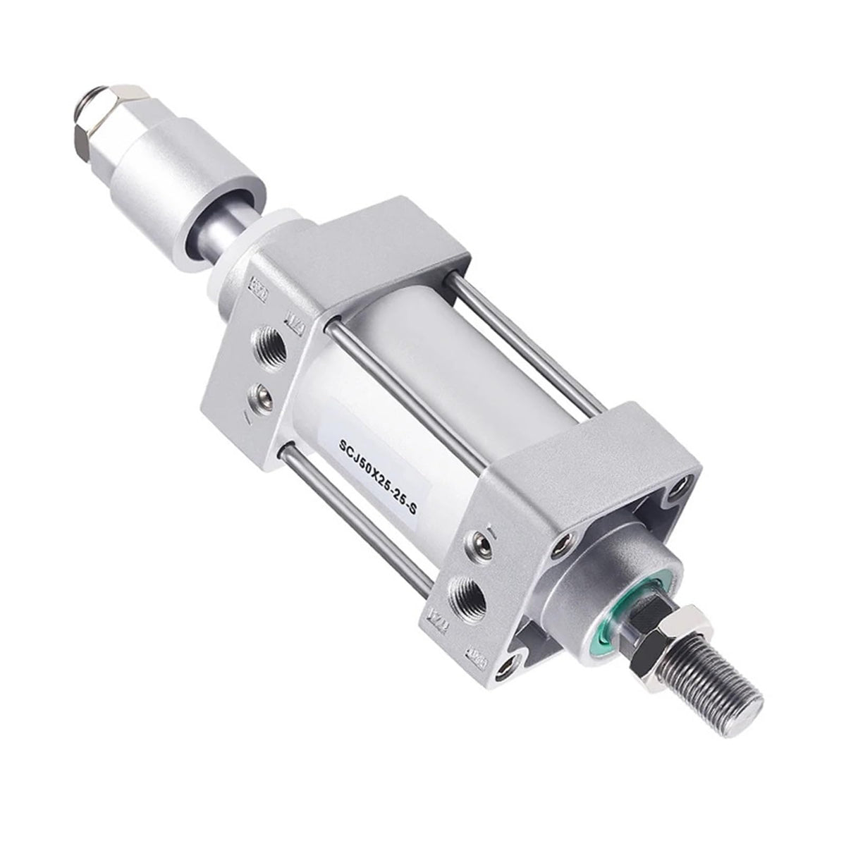 SCJ32*50/75/100/150/200-50-S Standard Air Pneumatic Cylinder Adjustable Pistons Double Rod Reset Seal Dust-Proof(Stroke 50-100mm)