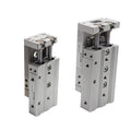 Double Rod Guide Rail Slide Pneumatic Cylinder MXS12-100 MXQ16 MXS12L MXQ16L bore 12 16mm Stroke 10-125mm Slide Cylinder 1PCS(MXS12)