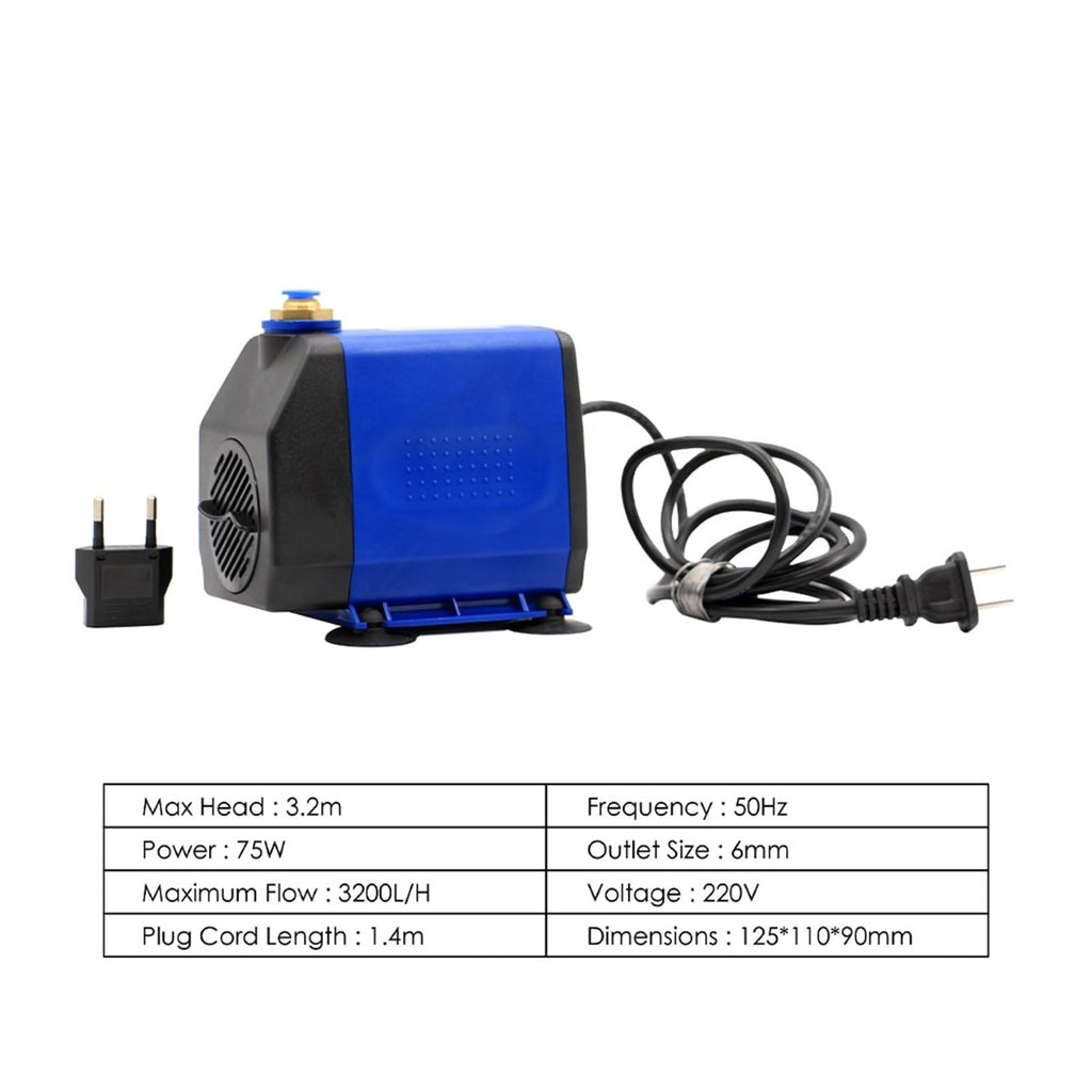2.2kw ER20 Water Cooled Spindle Kit Water Cooling Spindle & 2.2kw VFD & 80mm Spindle Bracket & 75w Water Pump(GP,Steel Ball Bearing)