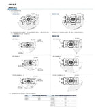 1PCS 90 ° -180 ° Rotary Cylinder HRQ2 HRQ3 HRQ7 HRQ10 HRQ20 HRQ30 HRQ50 HRQ70A HRQ100A Pneumatic Actuator Cylinder(HRQ20A)