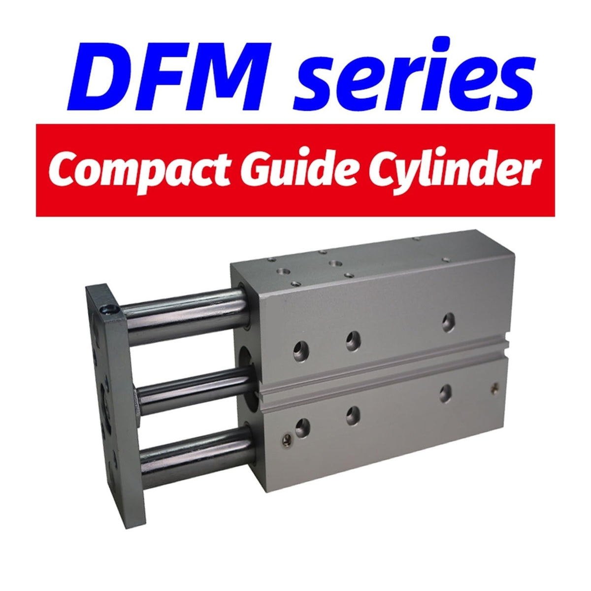 1pcs DFM-12-50-P-A-GF Compact Guide Cylinder Thin Three axis air Pneumatic Cylinder with Guide Rod DFM- bore 12 16mm Stroke 10-100mm(-100-P-A-GF,DFM-16)