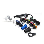 Coolant Pressure Tester kit 18pcs Auto Repairing Pressure Gauge Kit Pressure Gauge Barometers Radiator Leak Detector Car Cooling System Tester Vacuum Type Cooling System Kit