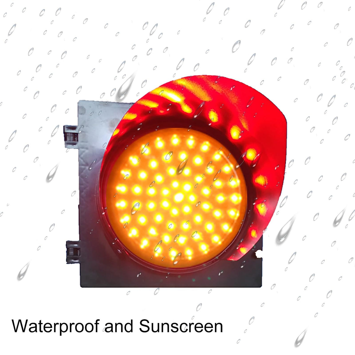 300mm(4 inch) Stop Light Indicator Light, Traffic Light, PC Housing Waterproof, 3 Color Red/Yellow/Green, for Road, Toll Station, Residential Gate(Green,110V)