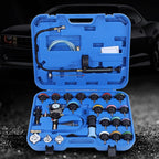 28pcs Universal car Water Tank Leak Tester Cooling System Detector Tool kit Strong Enough Cooling System Tester coolant Pressure Tester Tank Leak Detector for Variety Vehicle Model