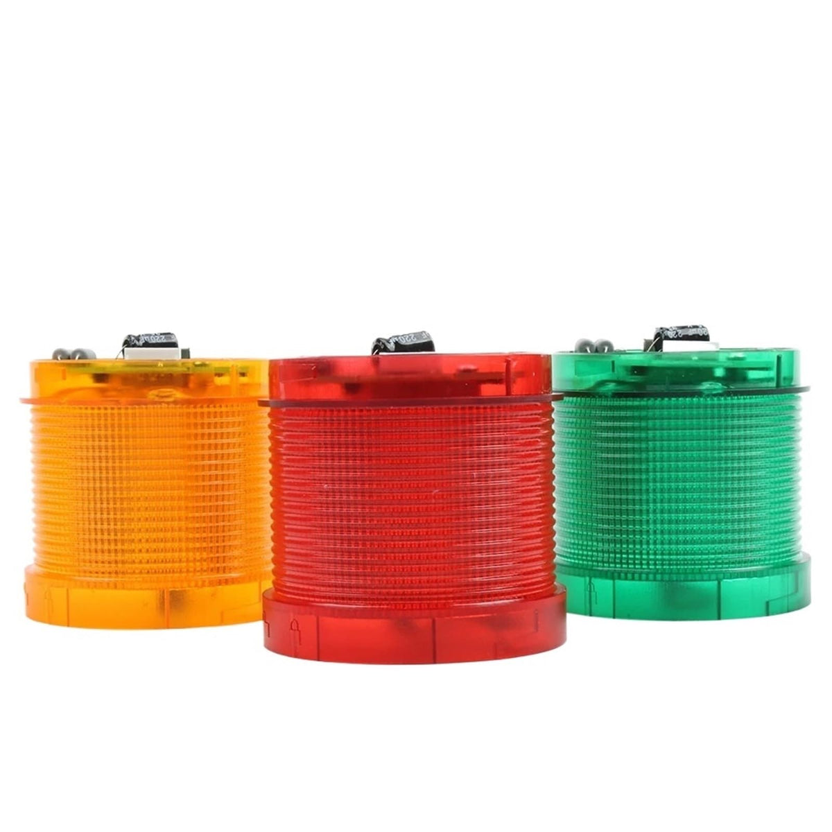 Multilayer Safety Industrial Stack Light LTP-70 3in1 Steady/Flash/Rotary Light Layer LED Lamp 12V 24V 220V 70mm Buzzer/no Sound(4 Layer Sound,12V)