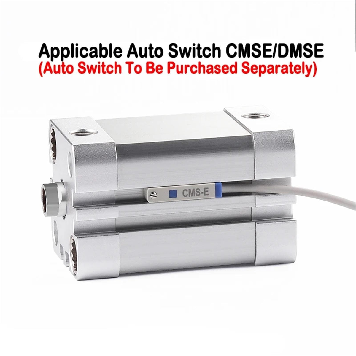 1pcs Pneumatic High Thrust Thin ADN Cylinder ADN80/100X5/10/15/20/25/30/35/40/45/50-A-P-A(Stroke 45mm-A-P-A,Bore 80mm (ADN80mm))