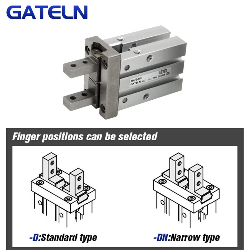 MHZ2-10DN 16DN 20DN Basic Type Air Pneumatic Parallel Gripper MHZ2-25DN Aluminium Clamps Finger Cylinder(MHZ2-25DN)