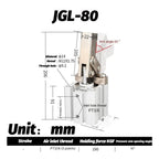 Lever Cylinder Pneumatic Clamping Rocker arm air Compression Fixture Cylinder ALC-25/32/40/50/63/80 JGL-25/32/40/50/63/80(JGL-80)