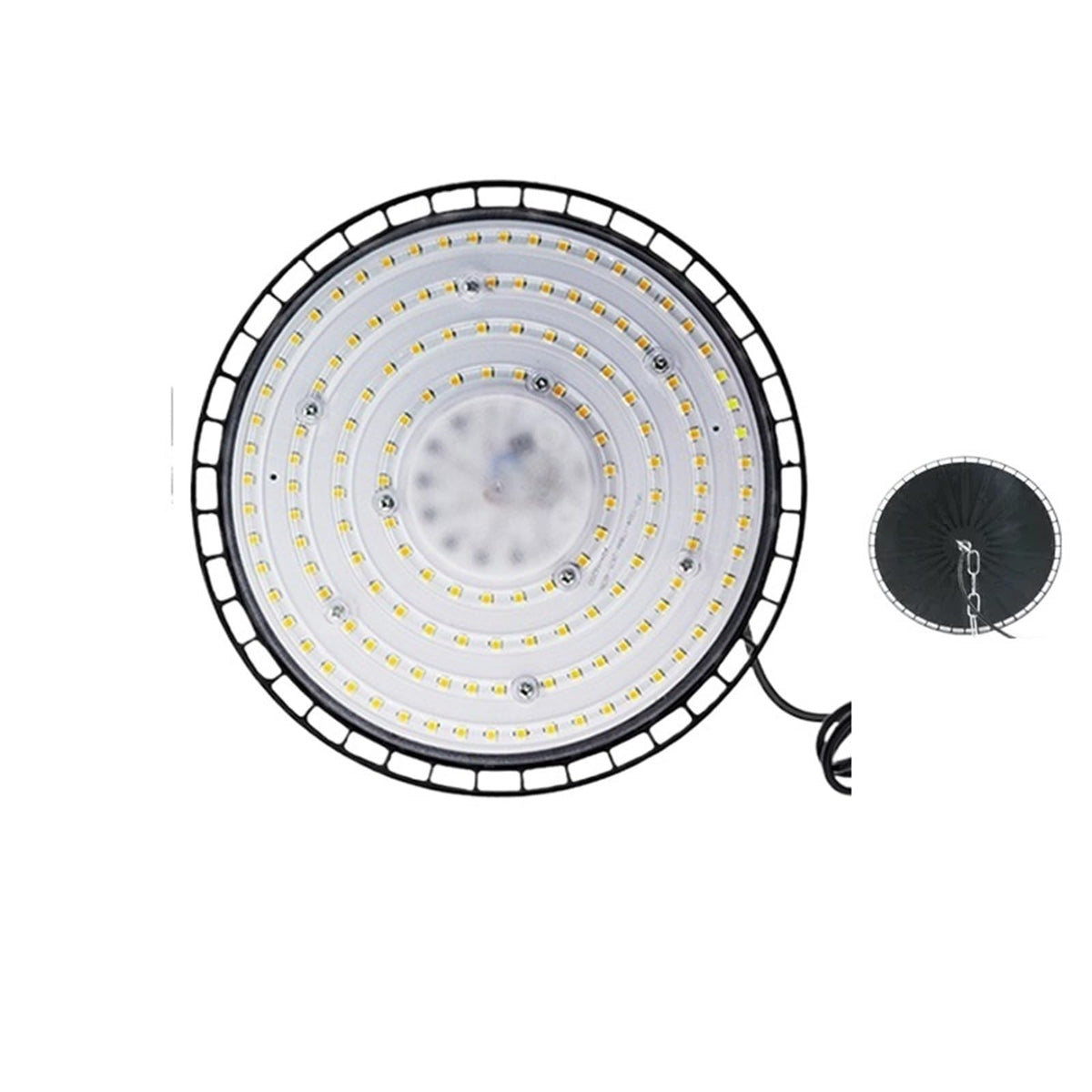 Lights 100/150/200W 220V Super Bright 6000K UFO LED Waterproof Commercial Market Warehouse Garage Industrial Lighting(200W)