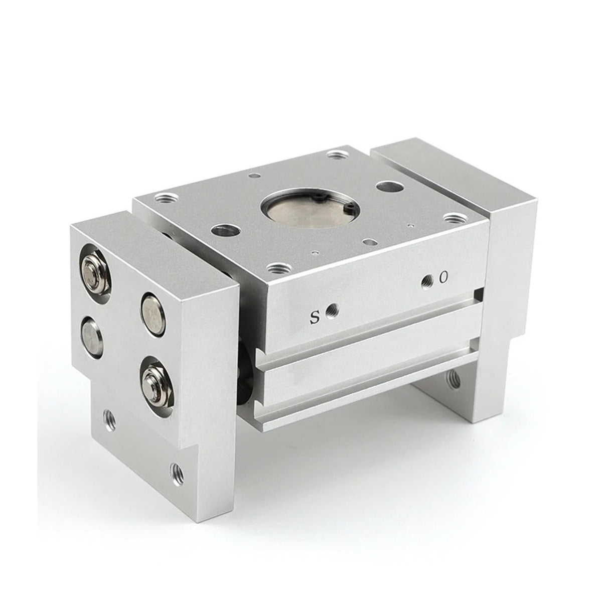 MHL2 10D 16D 20D 25D 32D 40D 1 2 Double Acting Pneumatic Gripper Wide Type Air Gripper Parallel Cylinder Al Clamps Bore 10-40mm(MHL2-32D)