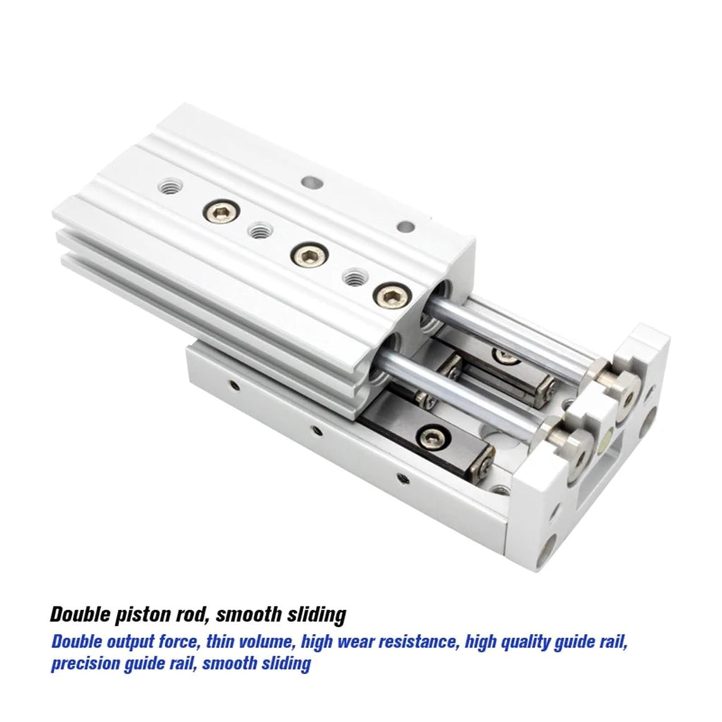 MXS20 Series air Slide Table Dual Rod Rail Pneumatic Cylinder bore 16mm Stroke 10-150mm MXS20-30 MXS20-125A/AS/B/BS/BT(MXS20-30,-B)