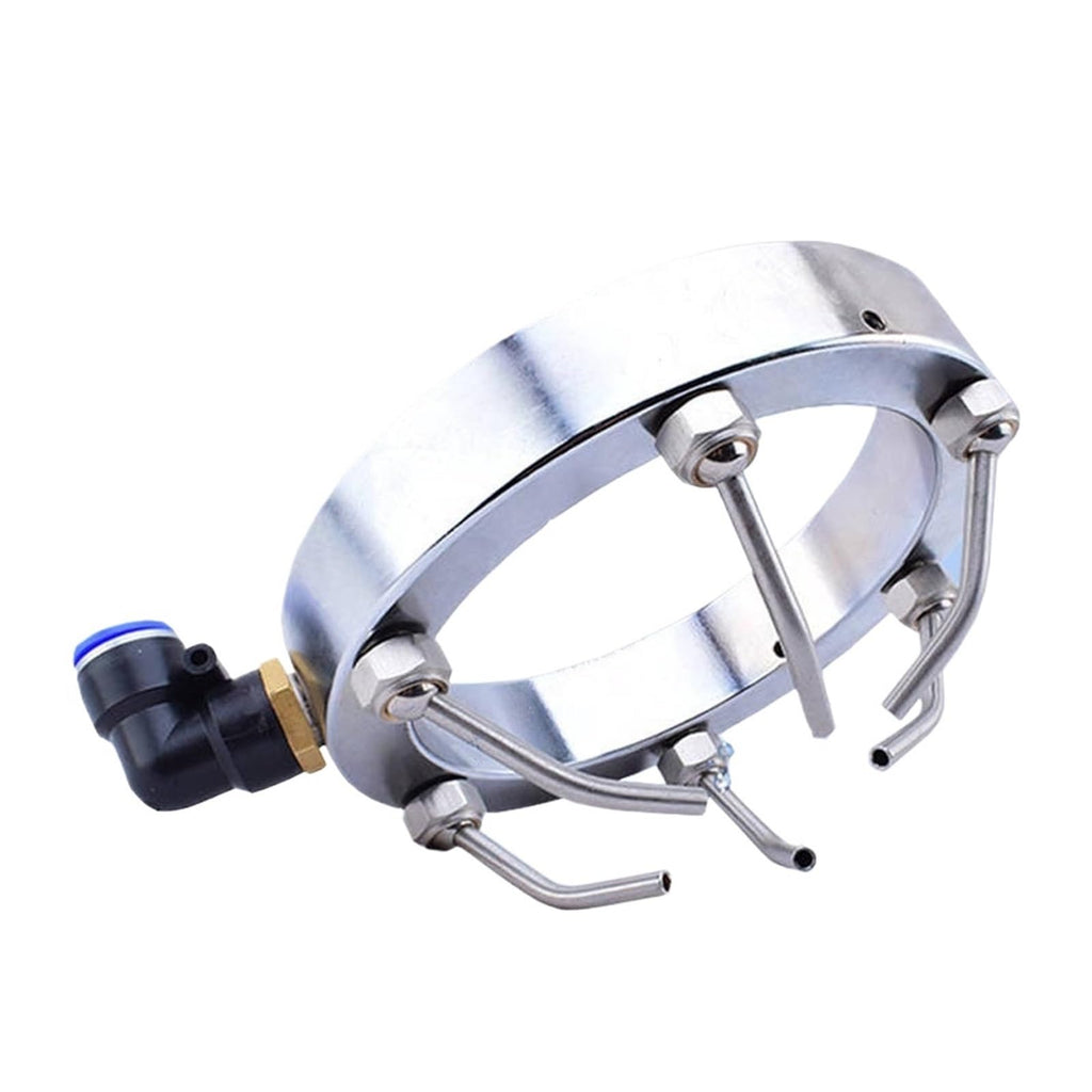 Spindle Cooling Ring Metal Stone Tool Cooling Device for Diameter Spindle Hose Water Spray Ring(Chocolate)